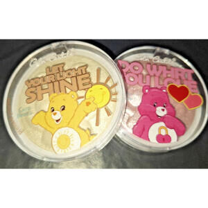 2 New Limited Edition Care Bears Shimmer Highlight Powder Illuminate Eye Face